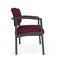Lesro Lenox Steel Bariatric Chair Metal Frame, Charcoal, OH Wine Upholstery LS1401 - alternate 2